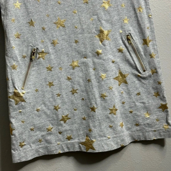 Crazy 8 Gray Kids Star Girls Shirt Dress‎ size 5-6 - Picture 8 of 11